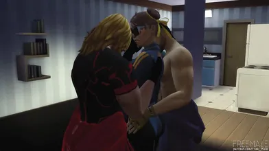 'Chun-Li Cammy vs Ryu, Ken, Balrog and Sagat: The Ultimate Street Fighter Porn Battle!'