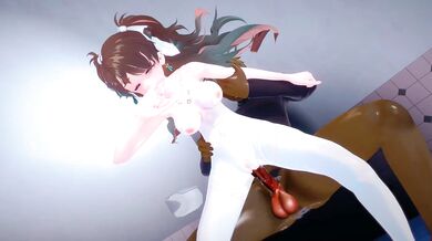 Watch this hot Asian babe get fucked by two men while her husband watches in jealousy and rage!