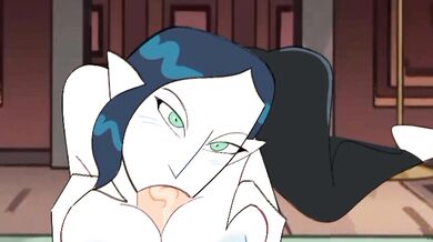 'Sexy witch casts a spell on your giant cock with her mouth'