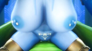 The forbidden love between a green orc and a draenei woman.