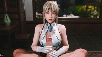 In the bedroom, Wang and Yuanji were enjoying some fun time with a glove when suddenly MuraTPG, Volga-709 appeared on screen.