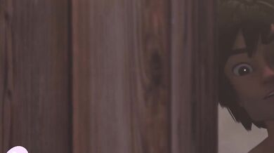 'Hiro's Erotic Adventure with Aunt Cass in the Bath'