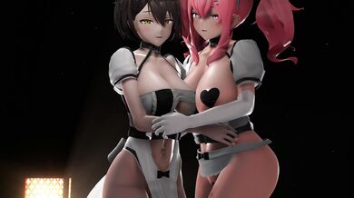 Would you like to watch a sexy maid in her underwear doing housework while moaning with pleasure? If yes, this hentai PORN video is perfect for you!