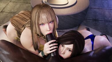 'Hentai Henshin - Emilie and Kasumi Blacked (All Outfits) Saveass'