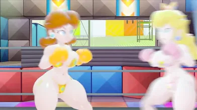 Rewritten as: "The Sweetest Rivalry - Peach vs Daisy"
