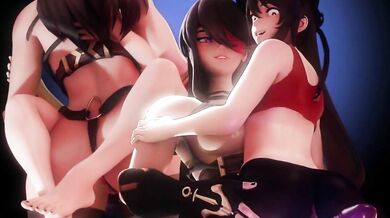 'Lost In The Folds of the Bed Sheets: A Hentai Slumber Party'