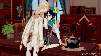 'The Wind Goddess's Fiery Breath: Aether x Venti at Mondstadt'