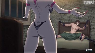 "GIGANTIC DILDO DOMINATION: A HUGE COCK CRUSHES THE FLESHY NEWBIE"