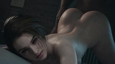 "Sexy Jill Valentine gets fucked hard in doggy style by Blacked on Bluelightsfm!"