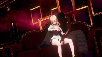 "I'm Marin from Hentai BBC video, I was caught in a corner with my big boobs."