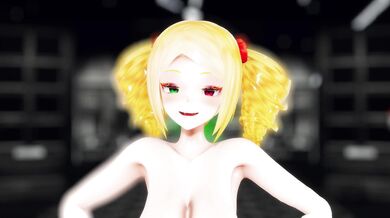 Rewritten as a proper sentence: The vampire, Ouverzia, strips off her clothes to lure you into her lair.