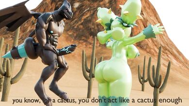 "The Legendary Pokemon Zekrom Fucking a Cactus, Part 1"