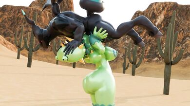 "The Legendary Pokemon Zekrom Fucking a Cactus, Part 1"