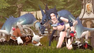 'Y'sh tala and Miq o'te get f*cked by canids in a devilish manner [DevilsCry]'