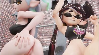 Rewritten as: "Uncovering the Squid Sisters' Fitness Secrets: A Day in the Life of Sea Creatures"