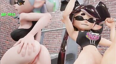 Rewritten as: "Uncovering the Squid Sisters' Fitness Secrets: A Day in the Life of Sea Creatures"