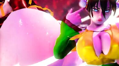 "The Ultimate Hentai Workout with Azula and Her Personal Trainer"