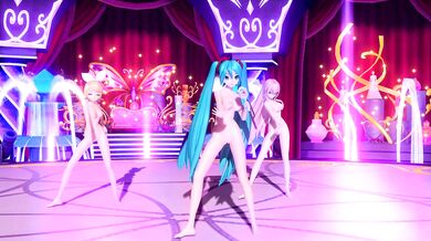 Miku, Luka and Rin Naked Dance - Beauty Medley.