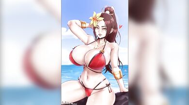 'Mai Shiranui Takes Your Virginity at the Beach'