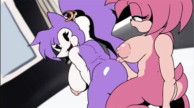 'Amy and Needlemouse [Cuernos Blancos]'