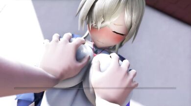 The director of public safety is conducting a swimsuit survey in this steamy hentai scene.