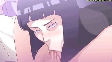 'Miko Hentai: Hinata Sucks Dick'