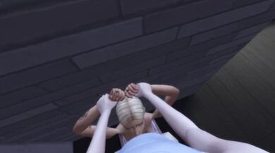 Blonde Bimbo Gets Fucked by a Stranger in the Parking Lot