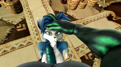 '"Euphoric Erotica" - Krystal devours the Lizard Man with her Creamy Cum'