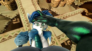 '"Euphoric Erotica" - Krystal devours the Lizard Man with her Creamy Cum'