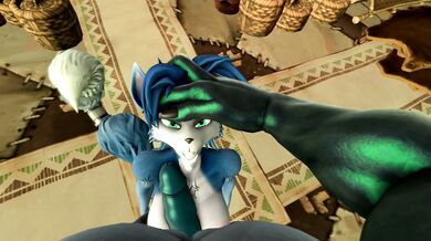 '"Euphoric Erotica" - Krystal devours the Lizard Man with her Creamy Cum'