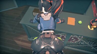 "Asian babe gets her tight pussy fucked by a big black cock in front of the camera."