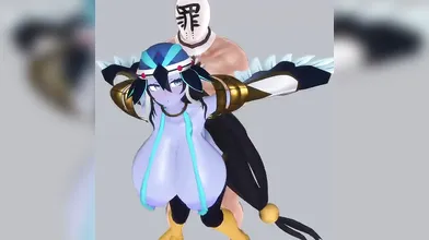 The Fleshy Embrace of Lyrilusc and Ensemblue, with the help of their little friend Robin (Little Ruitara)