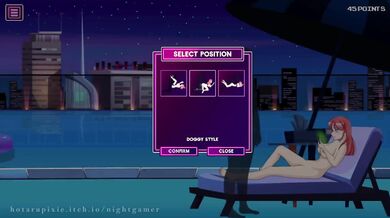 "Sexy swimmers indulge in sultry water sports."