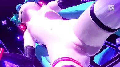 'Miku in the Nude Dancing to Teo's Rhythm'
