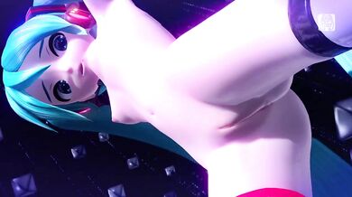 'Miku in the Nude Dancing to Teo's Rhythm'