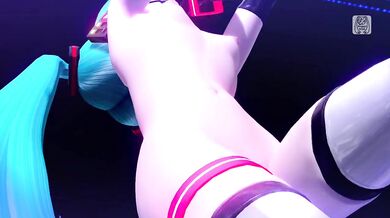'Miku in the Nude Dancing to Teo's Rhythm'