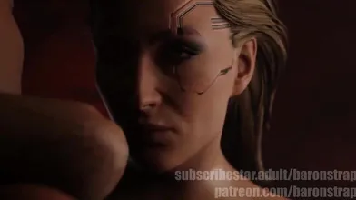 "Blade Runner meets Lesbian Domination in this steamy cyberporn adventure!"