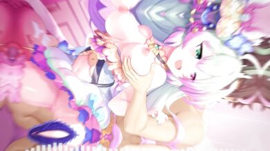 'Busty Ballerina Takes on Two Big Dicks'