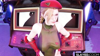 'MILF Mistress Cammy, with her perfect K-hole and resounding moans, gets completely SLAVED by the horny cockmongers at Slayed.com!'