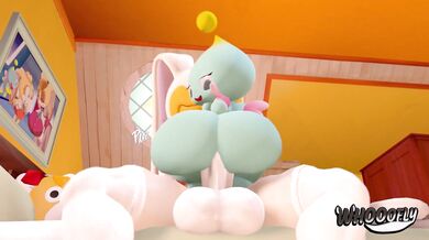 "Sexy baker Cheese gets licked and spread all over by Cream the Milk Maid."