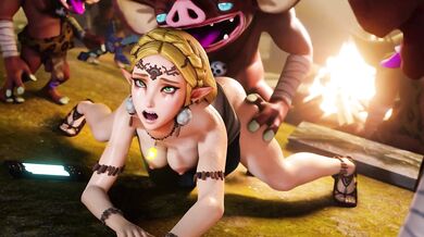 'Zelda gets fucked by a big Bokoblin in a seedy back alley [Amateurthrowaway]'