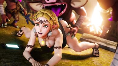 'Zelda gets fucked by a big Bokoblin in a seedy back alley [Amateurthrowaway]'