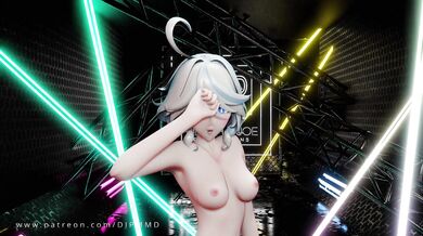 'Genshin Furina Lilac Blender MMD #2001'