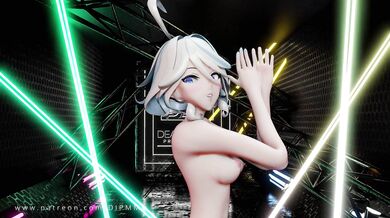 'Genshin Furina Lilac Blender MMD #2001'