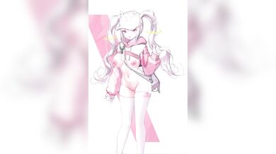 "Alice, the nude model who loves to pleasure herself with a vibrator, gets fucked by her boyfriend's cock up her ass in every possible way."