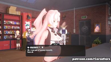 Watch Nicole get fucked by a giant worm in her job as a worm raiser!