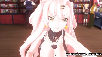 Watch Nicole get fucked by a giant worm in her job as a worm raiser!