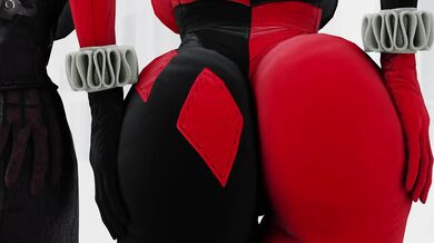 "Studs and Stripes: Harley and Talia's Double Bottom Thrill"
