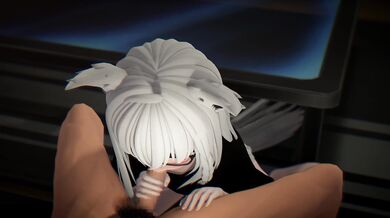 'Hentai Holographic Love - Shirakami and Fubuki's Virtual Intercourse'