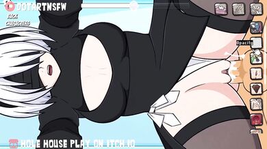 'Inside Yorha's Doggy Style, Dripping Creampie House'